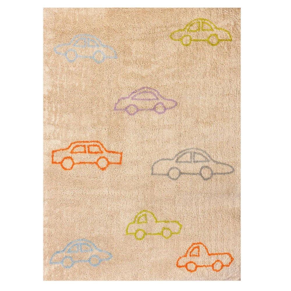 Alfombra Infantil Algodón Coches Multicolor - Nanetes #
